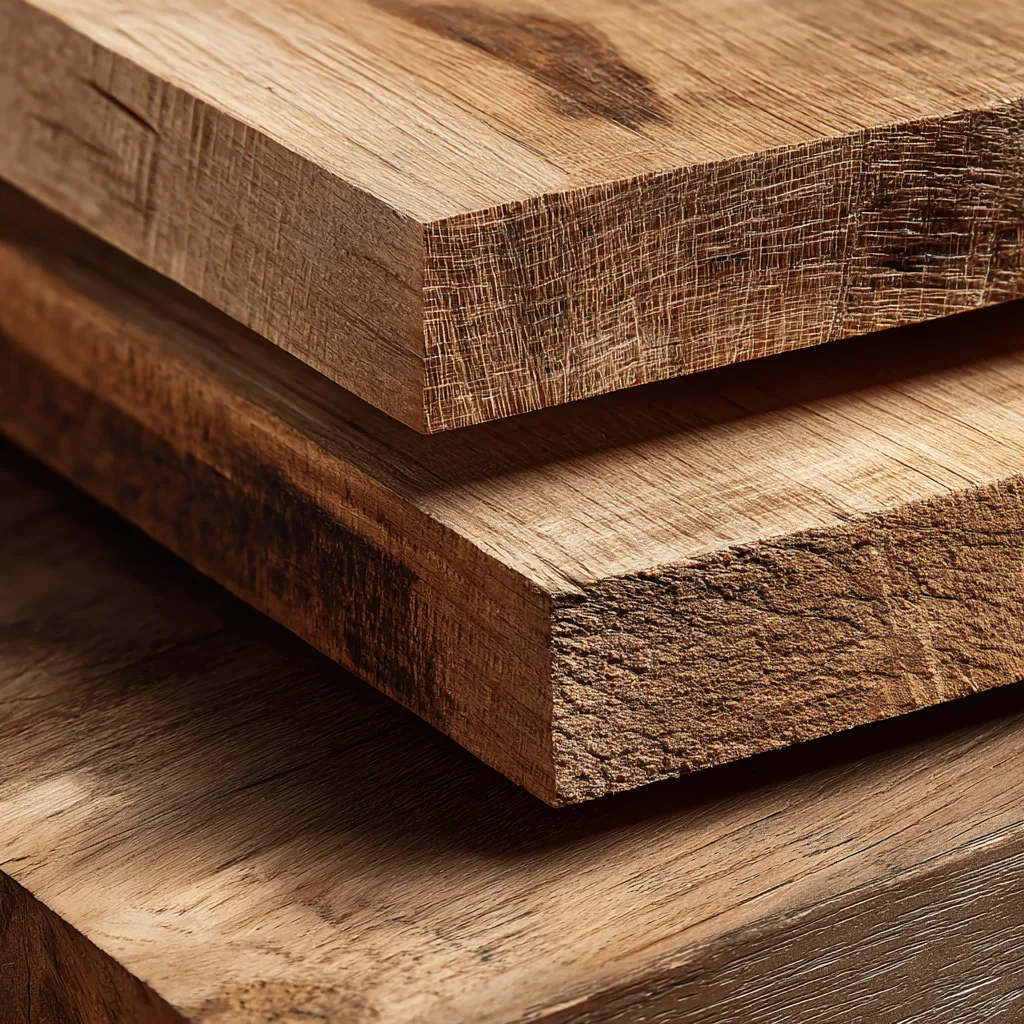 Piezas de madera de Encino